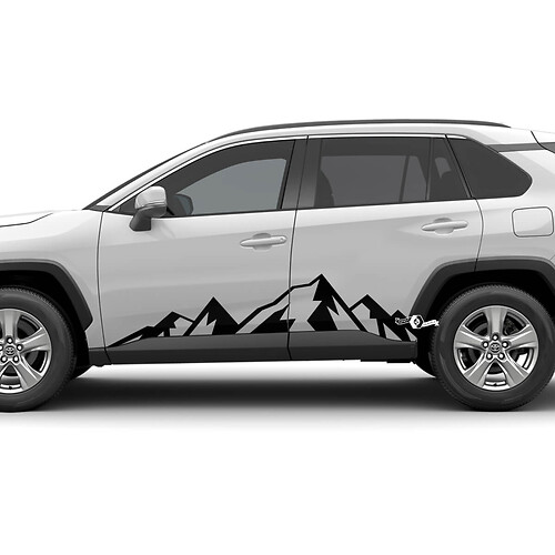 Adesivo per decalcomanie per porte laterali con pannello basculante per Toyota Rav4 Rav 4
