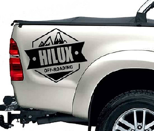 Set di Adesivi Laterali in Vinile Stile Off-Road per Toyota Hilux