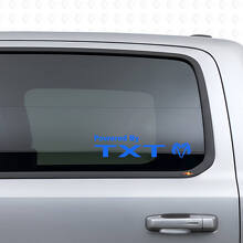 Adesivo in Vinile Personalizzato Powered By per Dodge Ram_2