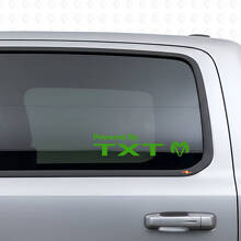Adesivo in Vinile Personalizzato Powered By per Dodge Ram_3