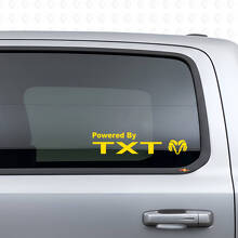Adesivo in Vinile Personalizzato Powered By per Dodge Ram_5