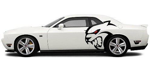 Set di Adesivi in Vinile per Parafango Posteriore Hellcat per Dodge Challenger