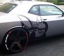 ENORME TRIBALE Adesivi Decalcomanie Grafica Vinile CHALLENGER MOPAR SRT SCAT PACK BEE LOGO HEMI Scatpack
 2