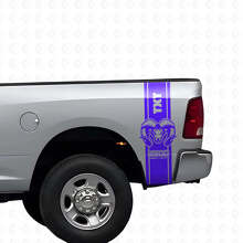 Kit di Adesivi in Vinile a Strisce Stile Hemi Laterali Posteriori e Cofano per Dodge Ram 1500 2500_2