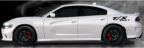 Adesivo in vinile personalizzato per parafango posteriore T/X per Dodge Charger