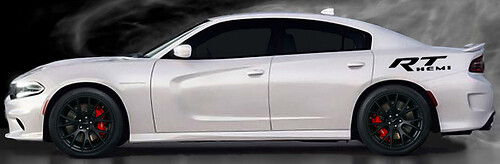 Adesivo in vinile RT Hemi da montare sul fianco per Dodge Charger