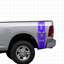 Kit Adesivi in Vinile Strisce Laterali Posteriori Personalizzate Hemi per Dodge Ram 1500 2500_2
