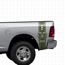 Kit Adesivi in Vinile Strisce Laterali Posteriori Personalizzate Hemi per Dodge Ram 1500 2500_3
