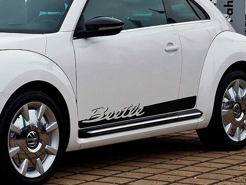 Set di Adesivi in Vinile Striscia Laterale Beetle Script per Volkswagen Beetle