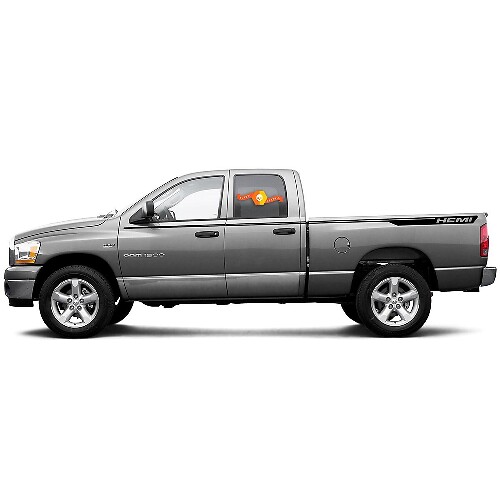 Adesivo Vinile Laterale Strisce Stile Hemi per Dodge Ram 1500