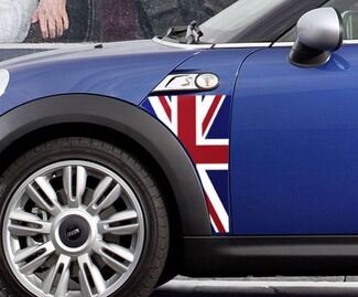 A Panel Mini Cooper R56 Union Jack bandiera del Regno Unito adesivo decalcomania grafica parafango
