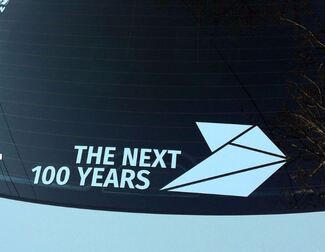 Grafica decalcomania adesiva per finestra BMW Motorsport M Performance Next 100 Years
