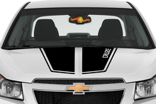 Adesivo in Vinile Strisce Sul Cofano Rally Per Chevy Cruze 2011-2014_2