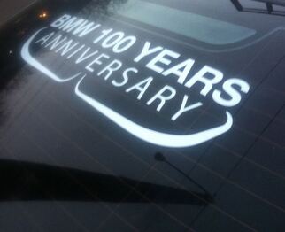 Adesivo per finestra BMW Anniversary Adesivo per 100 anni BMW MPower
