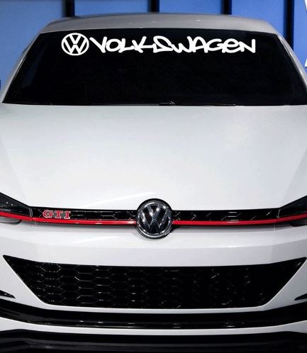 Adesivo per decalcomania con scritte sul parabrezza VW Volkswagen jetta gti vw buggy beetle