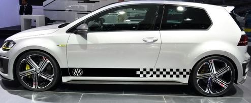 Kit a strisce adesivi per decalcomania per Volkswagen Golf Mk4 Mk5 Mk6 Mk7 GTI R32 Abbattimento 2