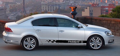 2X volkswagen PASSAT gonna laterale vinile corpo decalcomania logo emblema logo