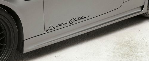 Edizione limitata Vinyl Decal Sticker sport auto da corsa emblema logo NERO