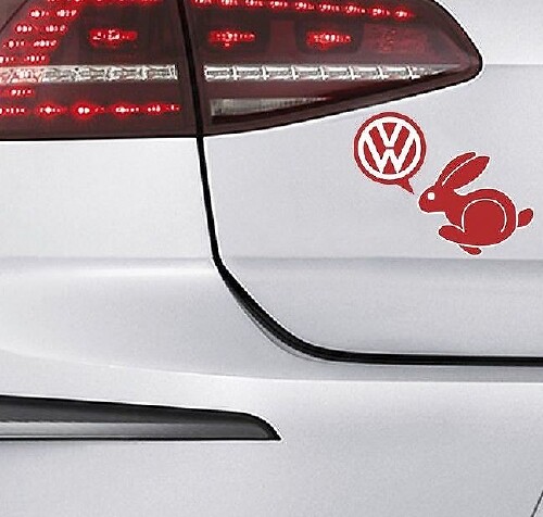 Adesivo in vinile laterale VW Rabbit Bunny per Volkswagen