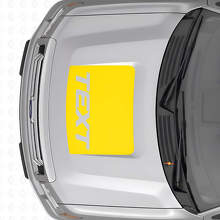 Adesivo in Vinile Nero Opaco per Cofano Personalizzato Musclecar Truck 2009-2014_5
