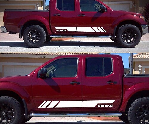Decal Sticker Graphic Vinyl Stripe Kit per Nissan Frontier Navara Portellone Guard
