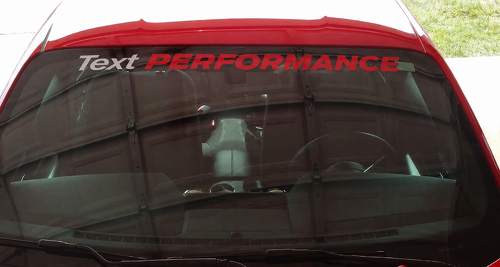 Adesivo in Vinile Personalizzato per Parabrezza Performance per Musclecar Musclecarmodel