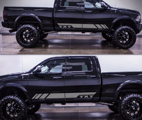 Adesivo Striscia Laterale Testo Personalizzato Kit Carrozzeria Grafica per Dodge Ram Griglia Copertura Fanale Posteriore