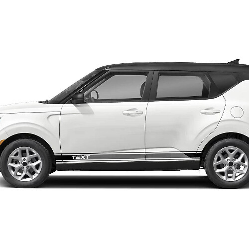 Kit di adesivi in vinile con strisce laterali da corsa personalizzate per Kia Soul