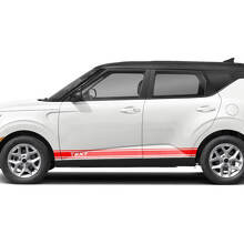 Kit di adesivi in vinile con strisce laterali da corsa personalizzate per Kia Soul_2
