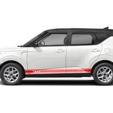 Decalcomanie per adesivi grafici con strisce da corsa per porta laterale PER KIA SOUL
 2