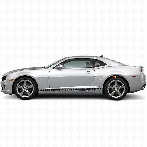 Kit di Adesivi in Vinile a Strisce Laterali a Filo Spinato per Dodge Challenger Charger