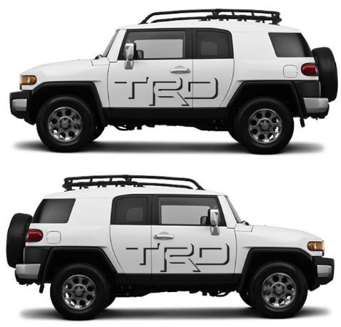 TRD Shadow Toyota FJ CRUISER decalcomania vinile porta laterale grafica 5