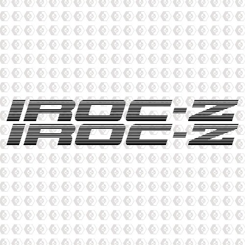 Set di adesivi in vinile laterali IROC-Z per portiere Chevrolet Camaro