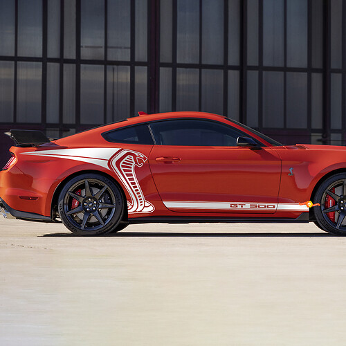 Grafiche laterali posteriori Strisce Adesivi Decalcomanie per Ford Mustang Cobra
