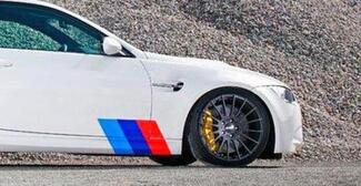 BMW M3 COLORI Strisce LATERALI Decalcomania BMW Motorsport M3 M5 M6 X5 E30 E36 E46 tutti
