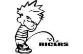 Adesivo in Vinile Divertente Pee on Ricers