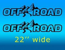 Adesivo in Vinile Stile Montagna per Cofano Off Road Coppia per Jeep Wrangler_2