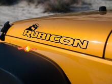 Coppia cappuccio Rotolo Decalcomanie in vinile Adesivi per JEEP WRANGLER RUBICON SAHARA JK CJ TJ YJ 2
