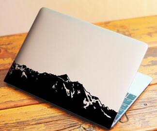 L'adesivo decalcomania in vinile per laptop Montagne si adatta a MacBook Pro da 13 pollici o personalizza
