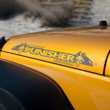 Adesivi in Vinile con Scritta Edizione Punisher per Cofano Jeep Wrangler_2