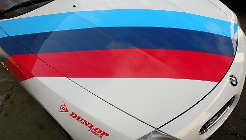 Kit adesivo in vinile con strisce M Performance per cofano BMW