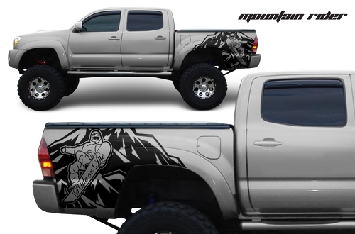 Decalcomania posteriore in vinile Mountain Rider Wrap Kit per Toyota Tacoma 2005-2018 qualsiasi colore