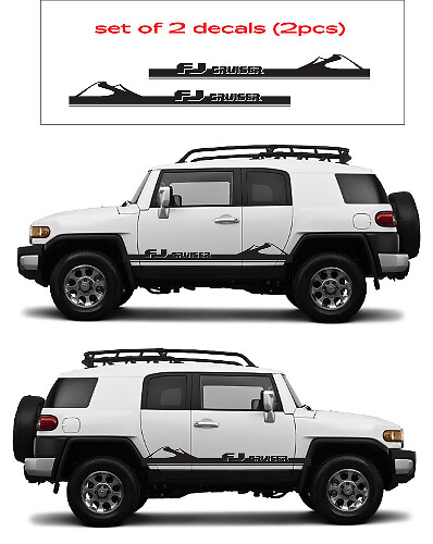 Kit decalcomanie in vinile con strisce laterali in stile Mountain per Toyota FJ Cruiser