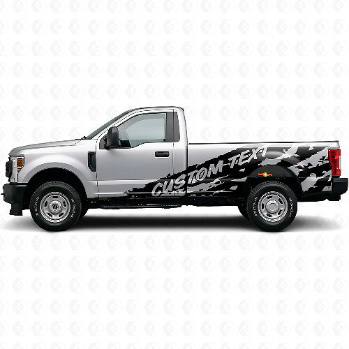 Adesivo Vinilico Laterale Personalizzato Antischizzi Fango per Musclecar F-250 1999-2006