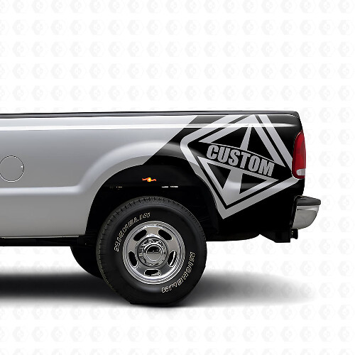 Adesivo in Vinile Personalizzato per Parafango Posteriore Musclecar F-250 F-350