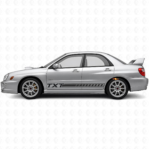 Kit Adesivi Vinilici Personalizzati per Minigonne per Subaru Impreza 2002-07
