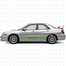 Kit Adesivi Vinilici Personalizzati per Minigonne per Subaru Impreza 2002-07_3