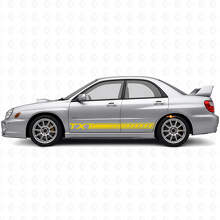 Kit Adesivi Vinilici Personalizzati per Minigonne per Subaru Impreza 2002-07_5