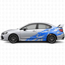 Kit Adesivi Laterali in Vinile con Spruzzi di Fango e Testo Personalizzato per Subaru Impreza STI WRX 2002-07_2