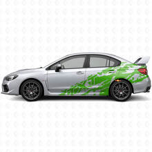 Kit Adesivi Laterali in Vinile con Spruzzi di Fango e Testo Personalizzato per Subaru Impreza STI WRX 2002-07_3